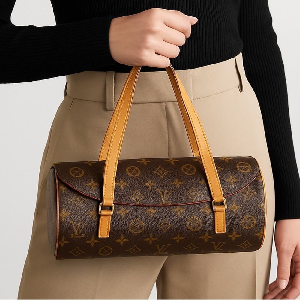 LOUIS VUITTON Monogram Sonatine Top Handle Bag